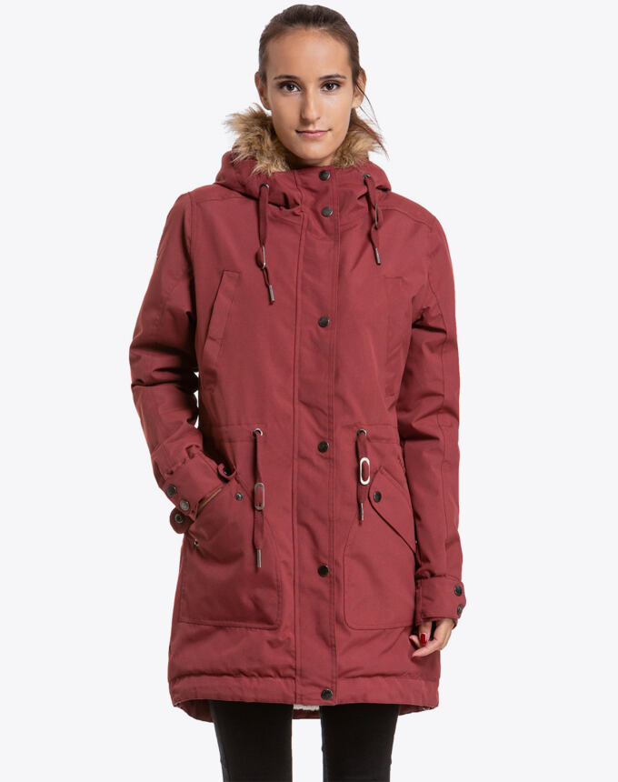 Zimní bunda Meatfly Artemis Parka, C - Dark Chilli