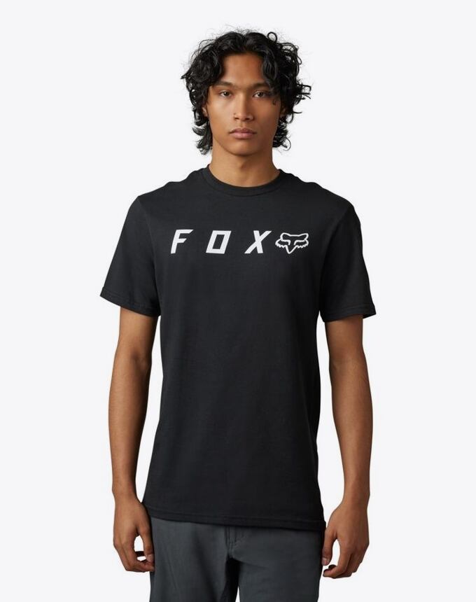 Pánské tričko Fox Absolute Ss Prem, Black/White