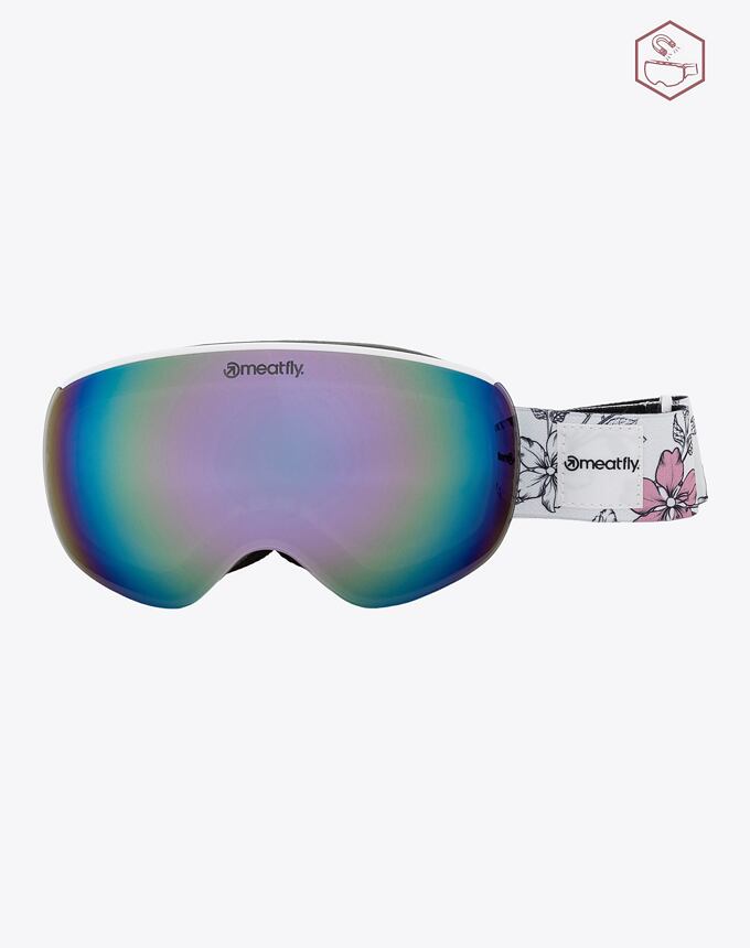 SNB & SKI brýle Meatfly Ekko S, White Blossom