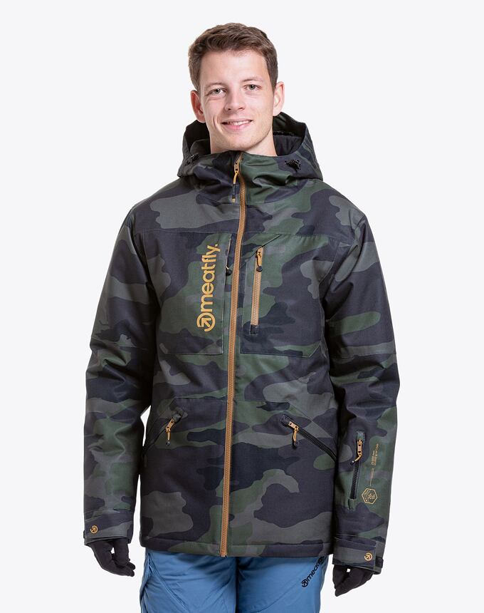 Pánská SNB & SKI bunda Meatfly Helios, Rampage Camo