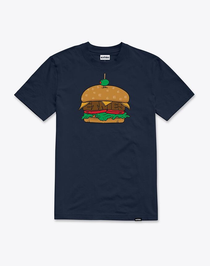 Pánské tričko Etnies Burger, Navy