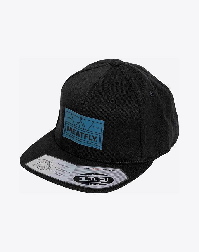 Kšiltovka Meatfly Gruman Premium Snapback, Live Ride Meatfly / Black