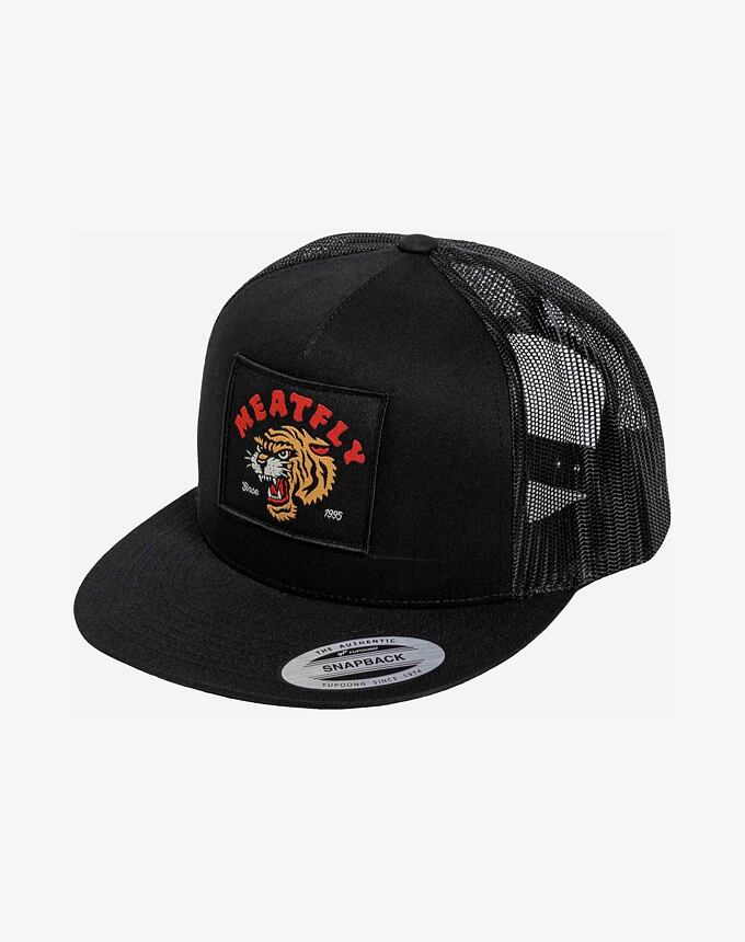 Kšiltovka Meatfly Thunderbolt Trucker, Tiger / Black