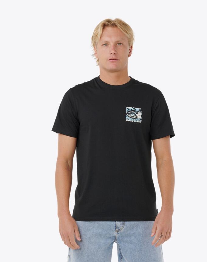 Pánské tričko Rip Curl Hazed & Tubed, Black