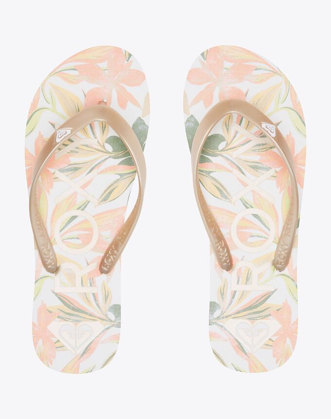 Dámské žabky Roxy Tahiti VII, White/Champagne