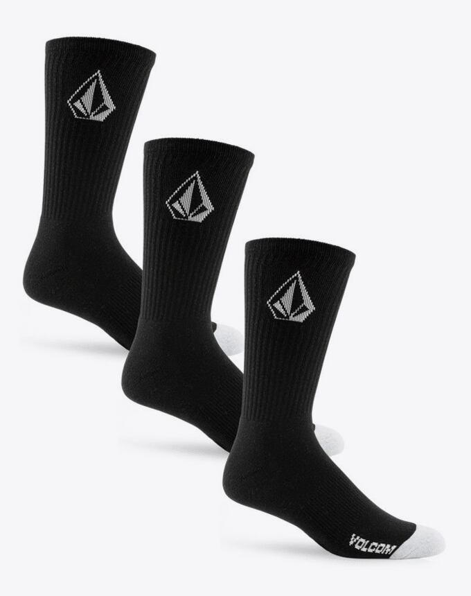 Pánské ponožky Volcom Full Stone Triple Pack, Black