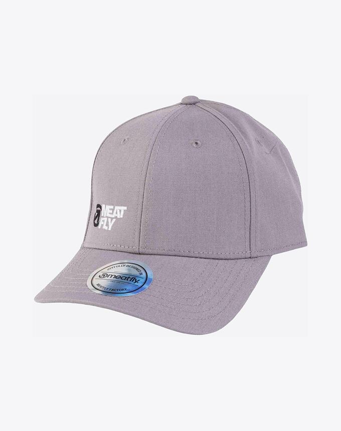 Kšiltovka Meatfly Dustin Flexfit Recycled, Grey / White Decent Revital