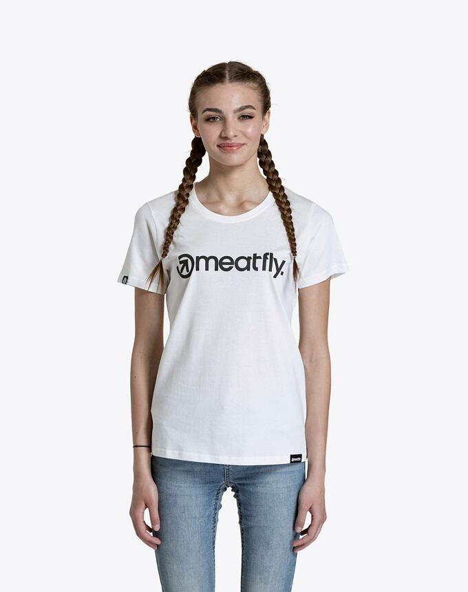 Dámské tričko Meatfly Ladies MF Logo, White