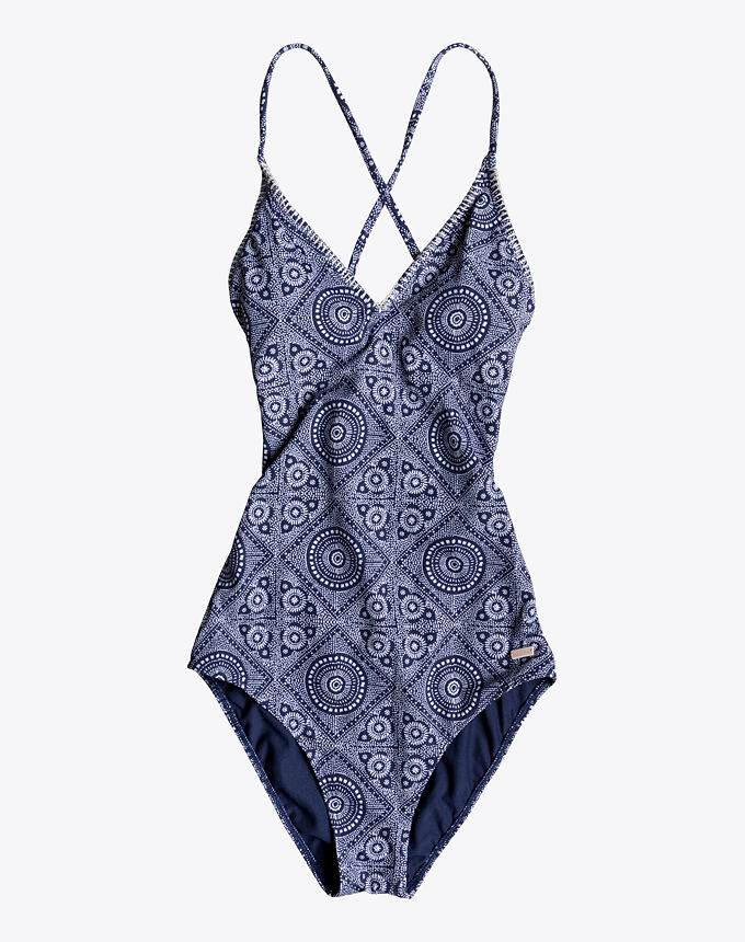 Roxy To The Beach Full One Piece, Med Blue Shibori Nights Sw