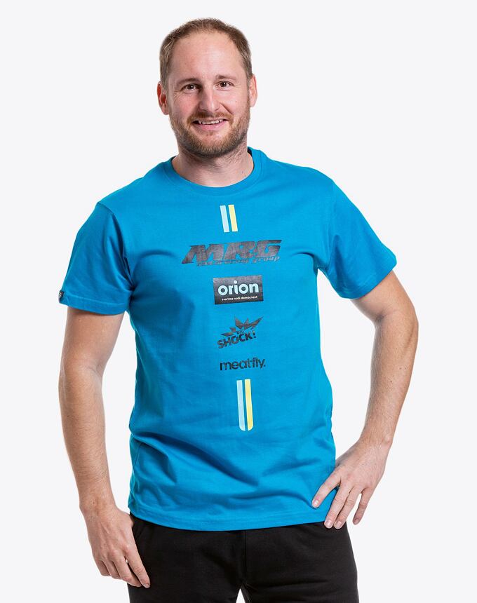 Pánské tričko Meatfly Dakar, Ocean Blue