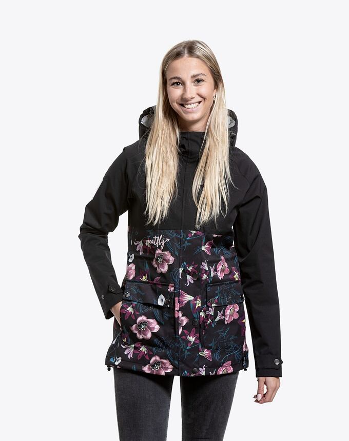 Dámská street bunda Meatfly Xita, Hibiscus Black