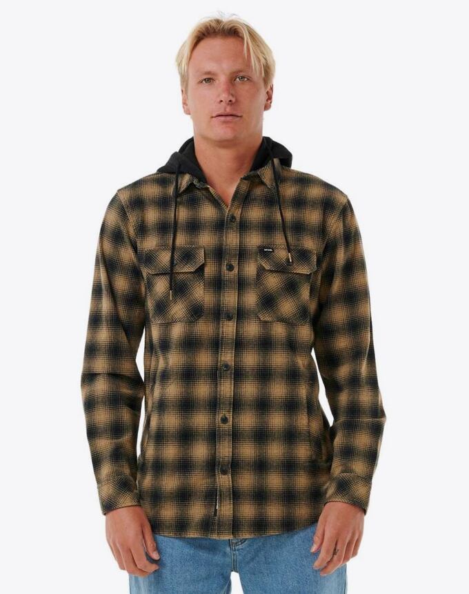 Pánská košile Rip Curl Grunter Flannel, Washed Moss
