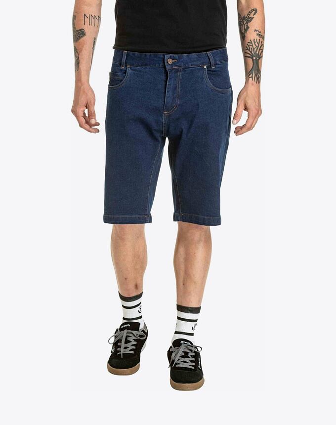 Pánské kraťasy Meatfly Just 2.0 Denim, Rinse Wash