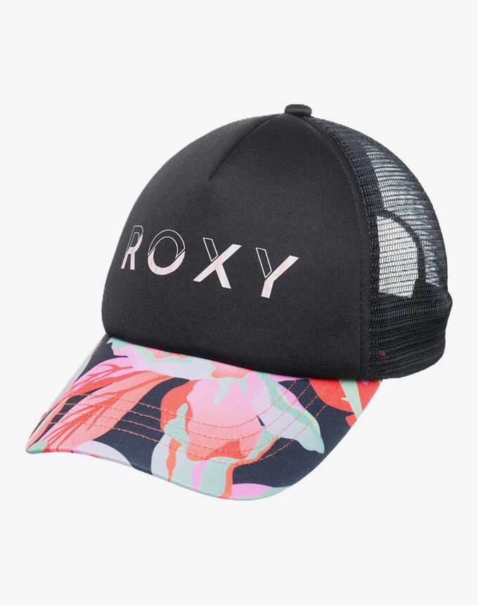 Dětská kšiltovka Roxy Honey Coconut, Anthracite The Moves Floral