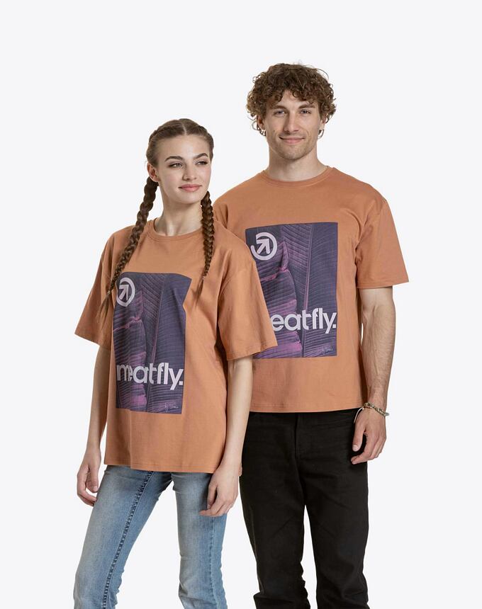 Unisex tričko Meatfly Junglist, Pink Leaf