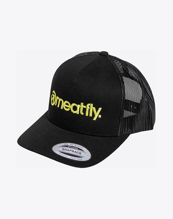 Kšiltovka Meatfly MF Logo Trucker, Lime / Black