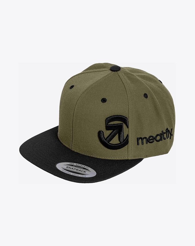 Kšiltovka Meatfly Jacob Snapback, Olive