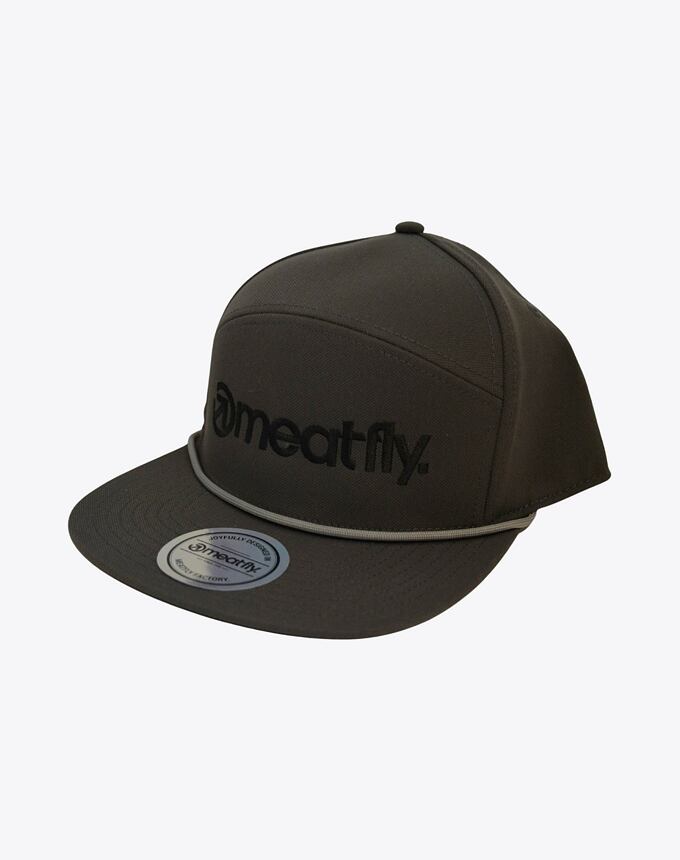 Kšiltovka Meatfly Creeper 6 Panel Snapback, Grey / Black Logo