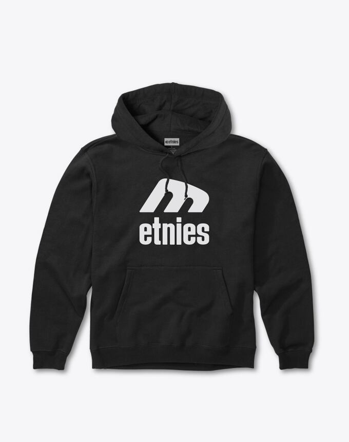 Pánská mikina Etnies Icon E Hoodie, Black / White