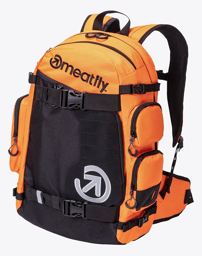 Batoh Meatfly Wanderer - Orange Ripstop, Black