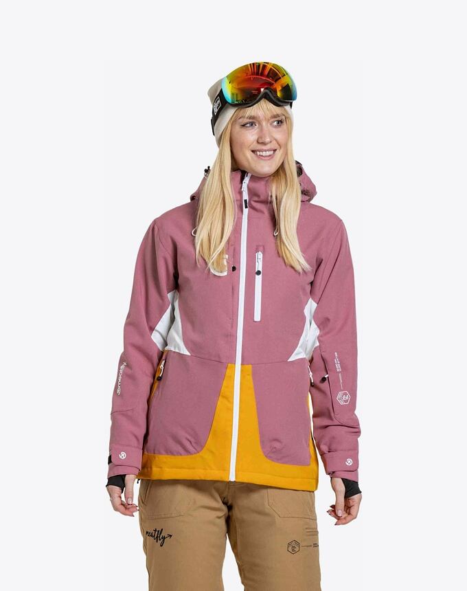 Dámská SNB & SKI bunda Meatfly Gaia, Dusty Rose / Sunflower