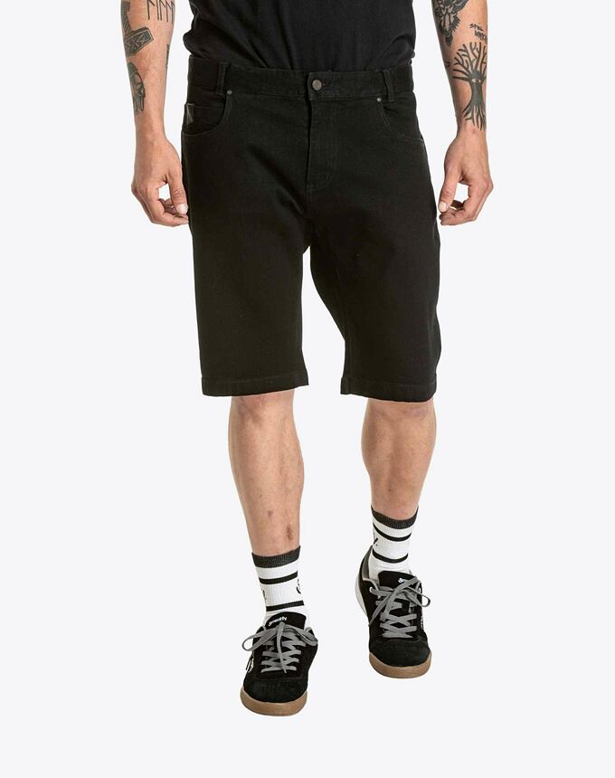 Pánské kraťasy Meatfly Just 2.0 Denim, Black