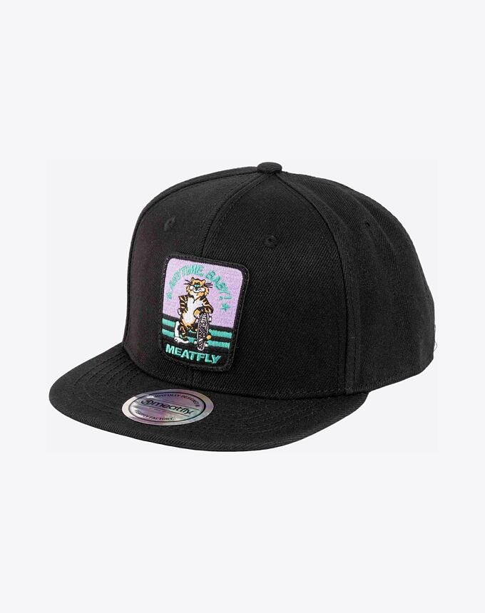 Kšiltovka Meatfly Alfy Snapback, Black Tomcat