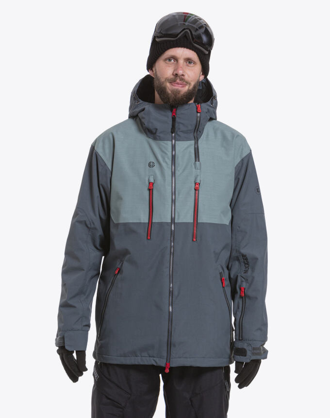Snowboardová bunda Nugget Kestrel, A - Reef Blue, Lead Grey