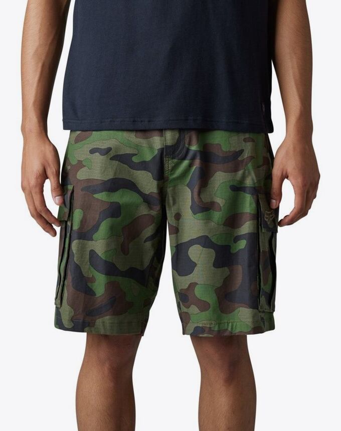 Pánské šortky Fox Slambozo Camo, Green Camo