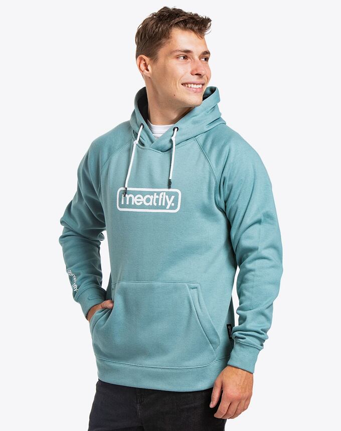 Pánská technická mikina Meatfly Gravel, Dusty Mint