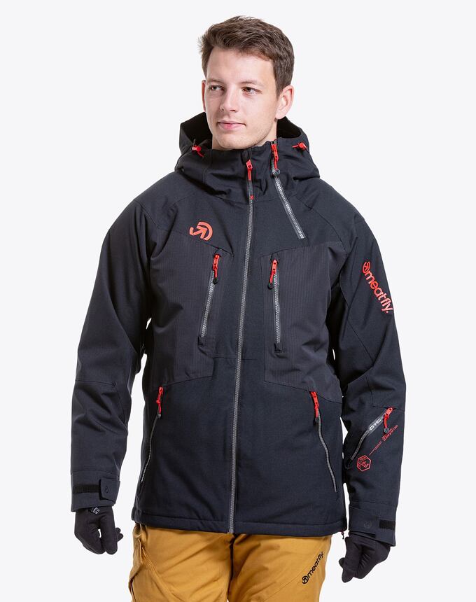 Pánská SNB & SKI bunda Meatfly Cronos, Black