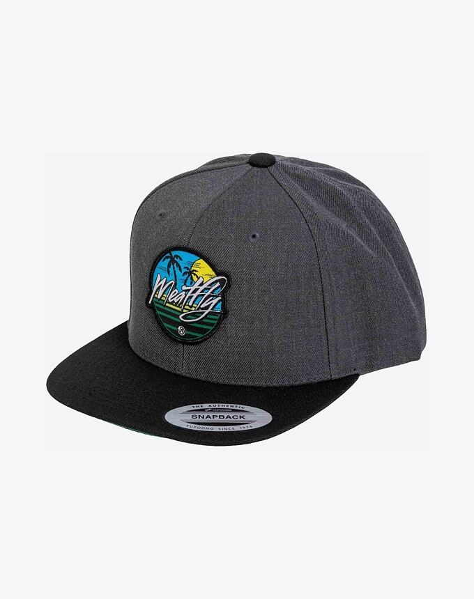 Kšiltovka Meatfly Flanker Snapback, Beach / Charcoal / Black