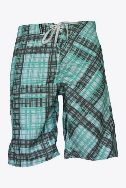 Pánské Plavky Meatfly Basic m, green/brown C