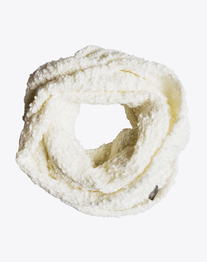Roxy Happy Storm Knitted Scarf, Marshmallow