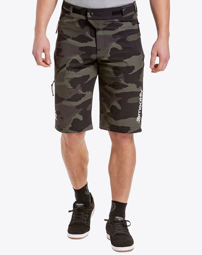 Pánské bike šortky Meatfly Brake, Rampage Camo