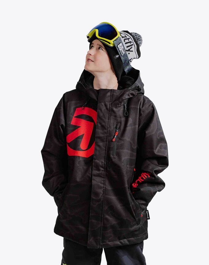 Dětská SNB & SKI bunda Meatfly Bangito, Morph Black