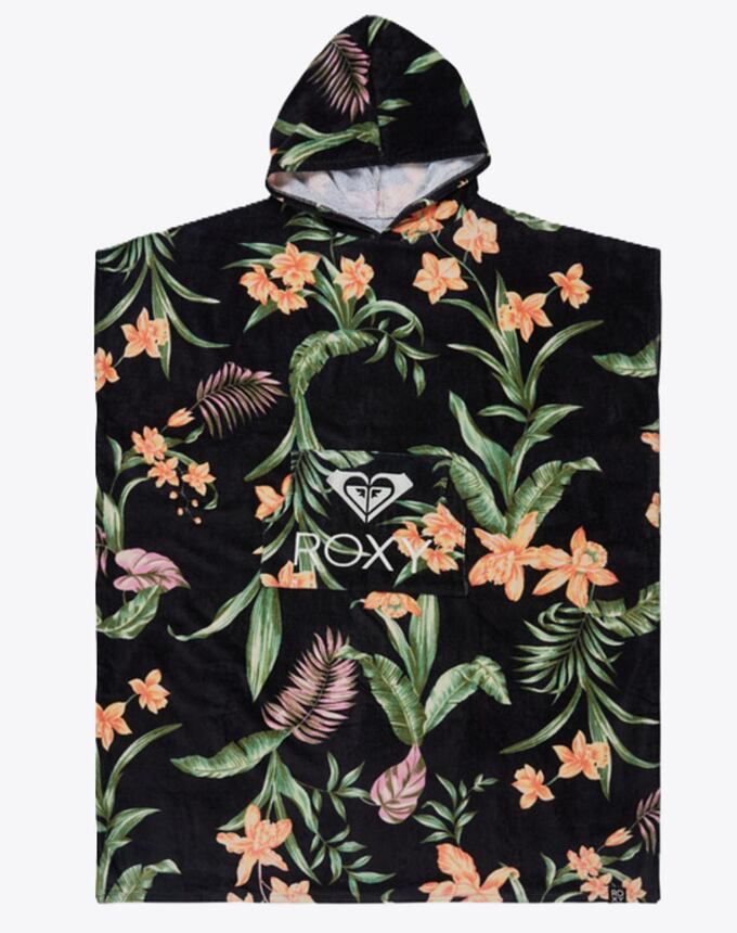 Pončo Roxy Stay Magical Printed, Anthracite Island Escape