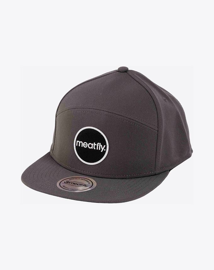 Kšiltovka Meatfly Yuto 6 Panel Snapback, Grey Embroidery