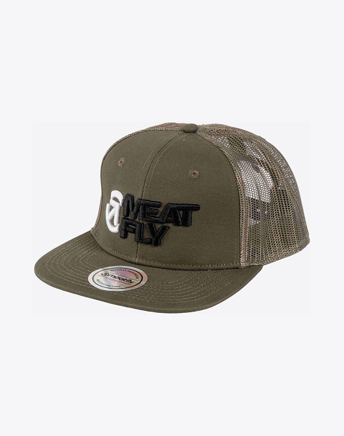 Kšiltovka Meatfly Mateo Trucker, Olive / Black Revital