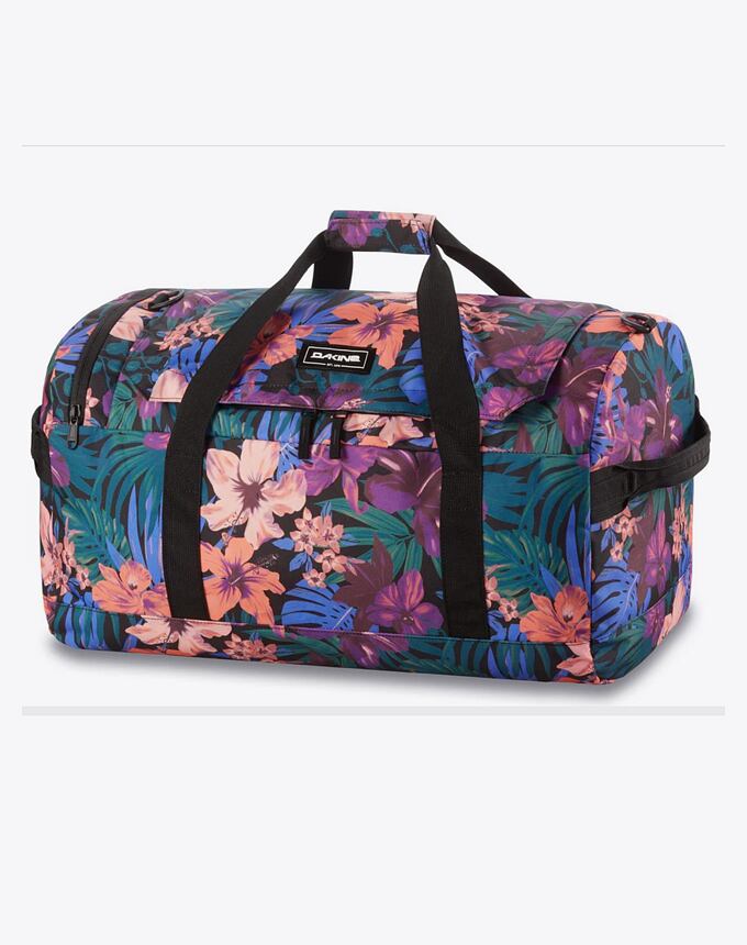 Cestovní taška Dakine Eq Duffle, Black Tropidelic, 50 L