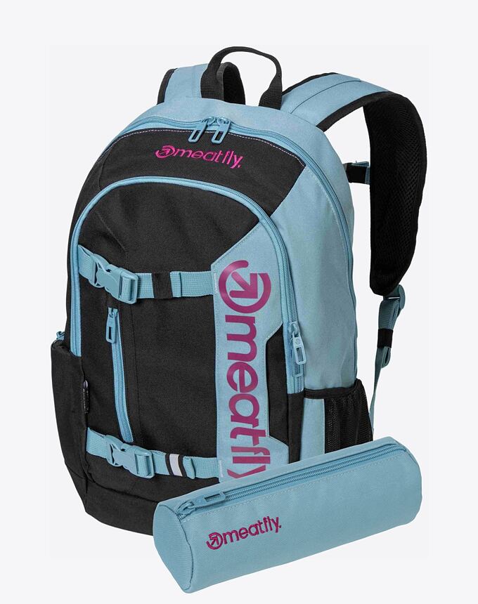 Batoh Meatfly Basejumper, Aqua / Pink, 22 L + PENÁL ZDARMA