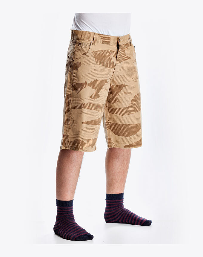 Kraťasy Meatfly Bobber 16 Shorts, E-Sand Camo