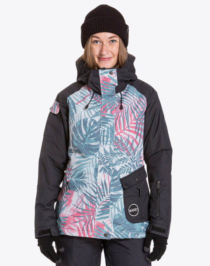 Snowboardová bunda Nugget Fiesta Reborn, A - Black, Palm