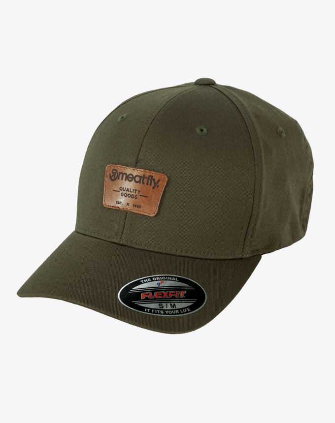 Kšiltovka Meatfly Carsen Flexfit, D - Olive