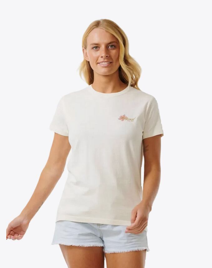 Dámské tričko Rip Curl Wild Bloom Standard, Bone