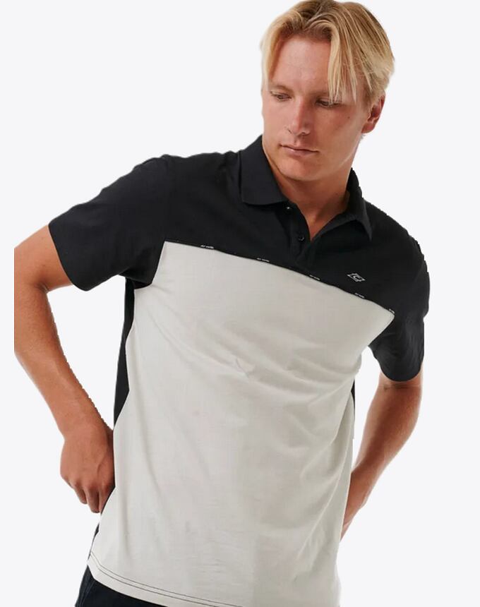 Pánské tričko Rip Curl Vaporcool Medina Seacell Polo, Black/Grey