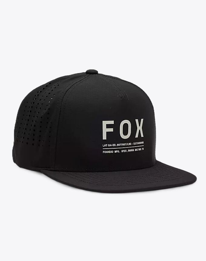 Kšiltovka Fox Non Stop Tech Snapback, Black
