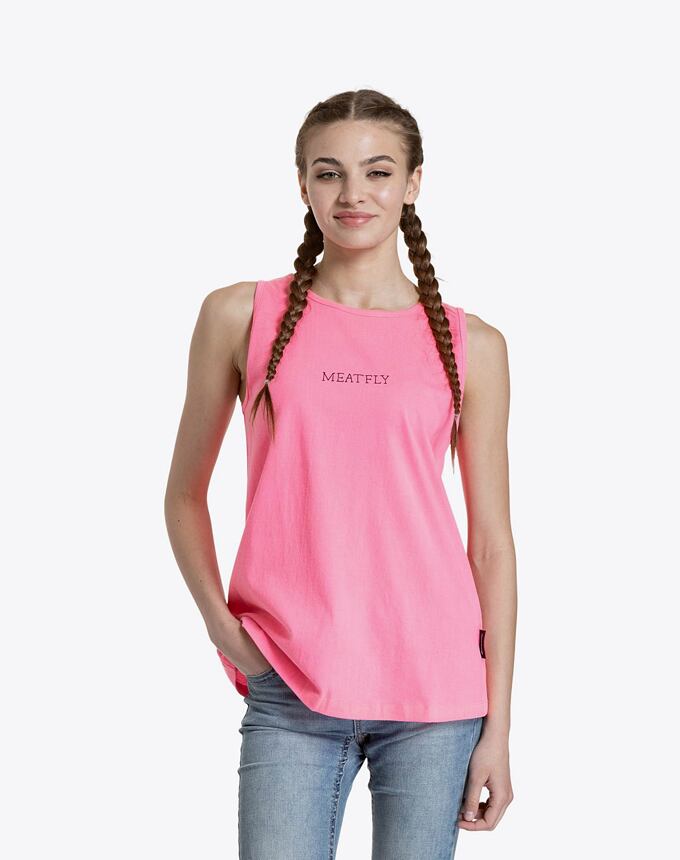 Dámské tílko Meatfly Hailey, Neon Pink