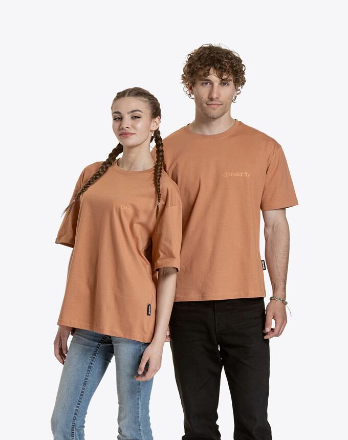 Unisex tričko Meatfly Minimal, Cork