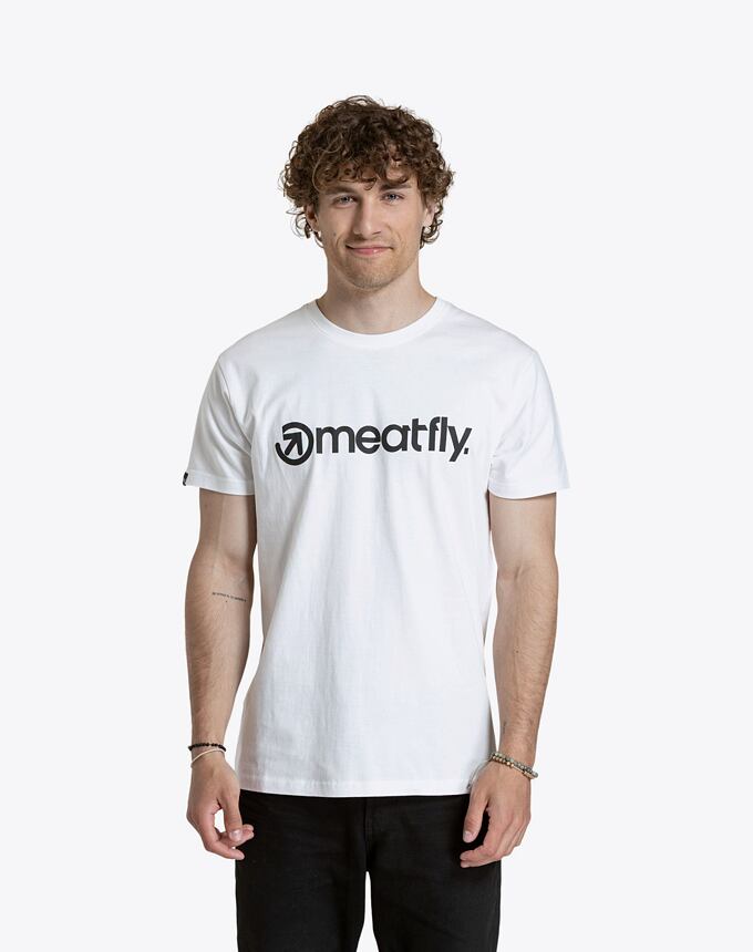 Pánské tričko Meatfly MF Logo, White